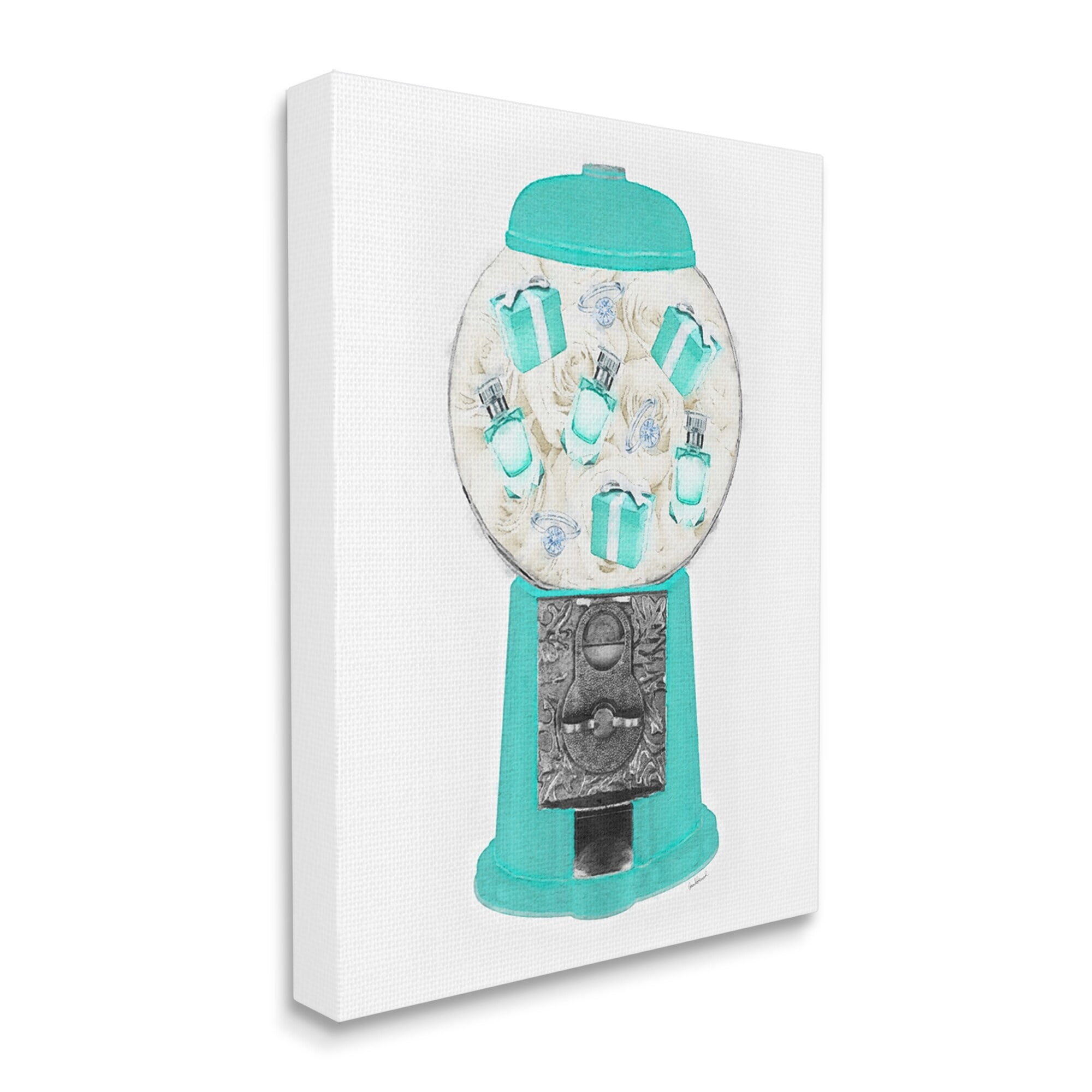 Stupell Industries Old Fashioned Candy Dispenser Designer Fashion Jewelry Boxes Canvas Wall Art, 36 x 48, Design by Amanda Greenwood