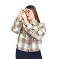 thumbnail image 4 of Camisa de cuadros Roman Fashion /Tallas Extras, 21343 (Cafe) cafe 40, 4 of 6