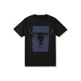 thumbnail image 1 of Wild West, Men's Western Bull Skull Graphic Tee - Casual Crew Neck, Short Sleeve,, 1 of 6