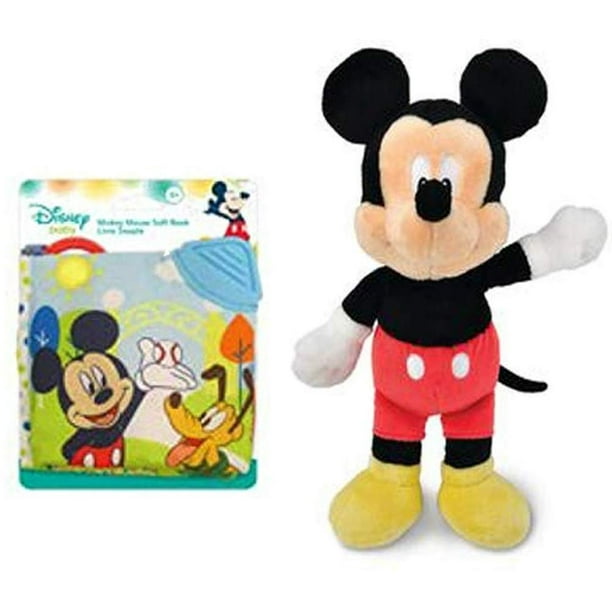 Kids Preferred Disney Baby, Mickey Mouse On The Go Soft Teether Book, 5 and Plush Animal Doll 14