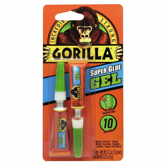 Gorilla Super Glue Gel, 8 Packs: 2 ct. (16 total)