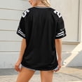 thumbnail image 5 of Women's 2026 Fan Soccer Unisex Casual Printed Crew Neck Short Sleeve Loose Fit Sports Sublimated Football Fashion Top Size L, 5 of 5