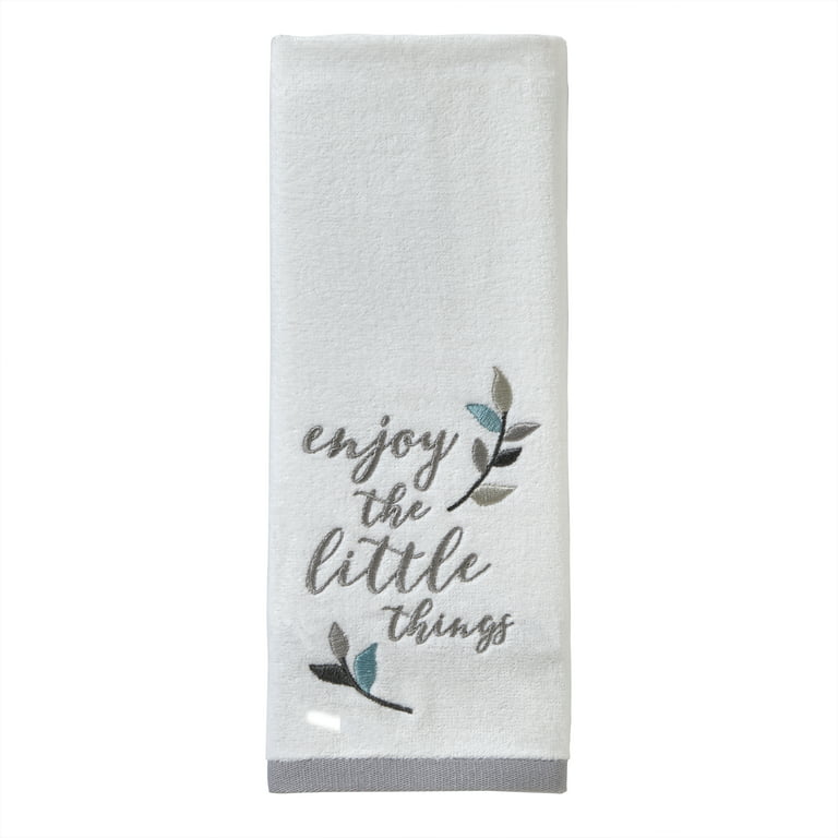 Personal Touch White Basic Cotton Hand Towels, 12-Pack