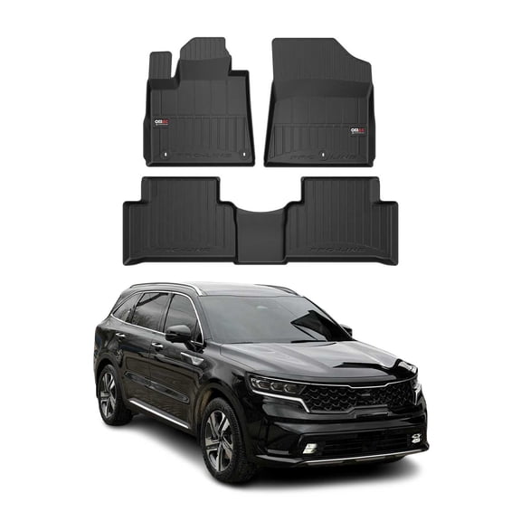 OMAC Premium Floor Mats for Kia Sorento 2021-2026 Heavy Duty All-Weather 3pcs