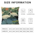 thumbnail image 5 of Autua Red-crowned crane pillowcase, soft and comfortable healthy decoration sofa bed home decoration pillowcase 18x18in, 5 of 5