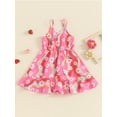thumbnail image 2 of Bagilaanoe Toddler Baby Girl Summer Dress Print Sleeveless A-line Dresses 1T 2T 3T 4T 5T 6T Kids Casual Swing Sundress, 2 of 7