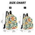 thumbnail image 2 of FORMRS Mini Backpack Purse for Women Travel Daypack Casual Shoulder Bag, Beige Clover Pattern, 2 of 7