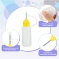 thumbnail image 3 of Uxcell 5Pcs Botella de Exprimir con Punta de Aguja, Botellas de Aplicador de Pegamento de 15ml/0.51oz para Manualidades en Papel, Pintura, Aceite, Tinta (Amarillo, con 5 Embudos), 3 of 7
