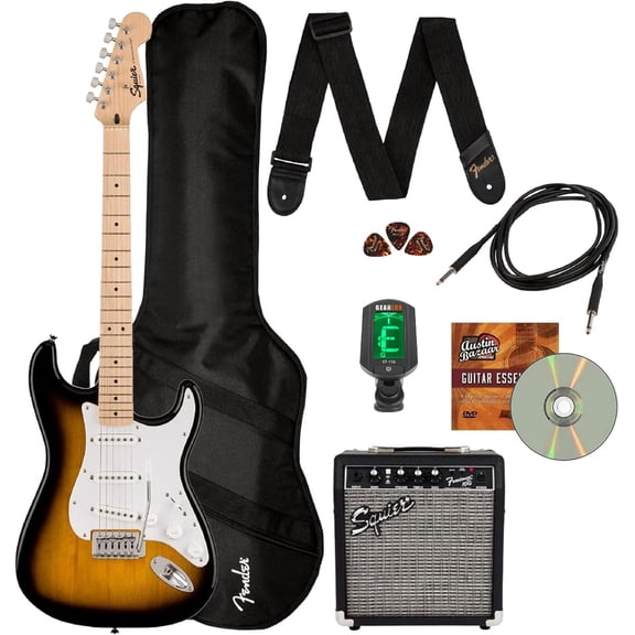 Fender Squier Sonic Strat Pack - 2-Color Sunburst w/ Frontman 10G Amplifier