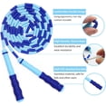 thumbnail image 3 of Jump Rope, Adjustable Length Tangle-Free Segmented Soft Beaded Skipping Rope, Fitness Jump Rope for Kids, Man, and Women Weight Loss 9.2 Feet, 3 of 6