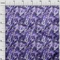 thumbnail image 3 of oneOone Viscose Jersey Violet Fabric Abstract Quilting Supplies Print Sewing Fabric By The Yard 60 Inch Wide, 3 of 4