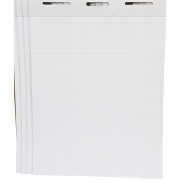 Graph Paper Easel Pads, 27 x 34 Inches, 50 Sheets, Pack of 4