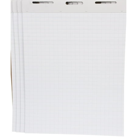 Graph Paper Easel Pads, 27 x 34 Inches, 50 Sheets, Pack of 4