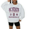 thumbnail image 2 of Women's Gameday Couture Ash South Carolina State Bulldogs Premium Fleece Pullover Sweatshirt, 2 of 5