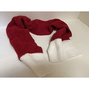 50” Holiday Christmas Winter Santa Claus Scarf Red White New