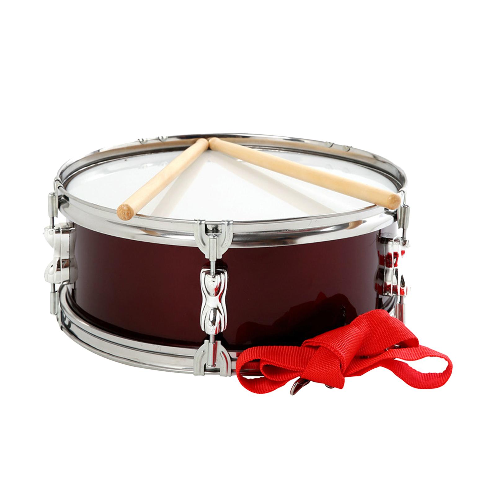 Snare Drum 13inch Percussion Instrument Music Drum Set with Sturdy Galvanized Material for Boys Practice