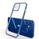 thumbnail image 3 of Luxury Plating Square Frame Silicone Transparent Case on For iPhone 11 12 13 14 15 Pro Max X XR XS Max 7 Plus Clear Back Cover, 3 of 5