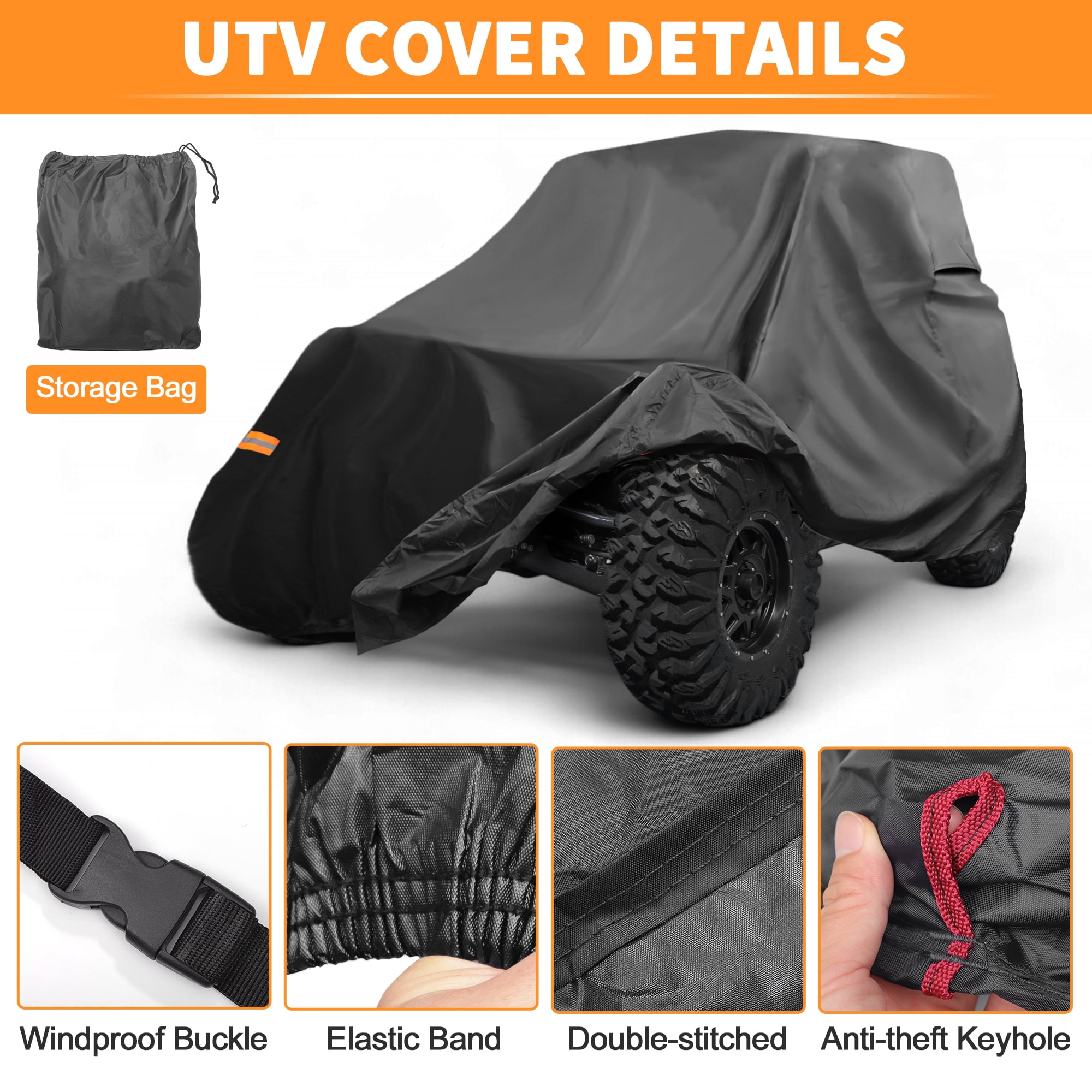 Unique Bargains UTV Cover for Yamaha YXZ1000R 2 Seaters Waterproof Side by Side Cover