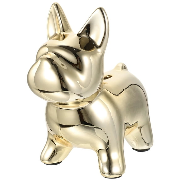 OGITUDE Nordic Style Household Decorative Piggy Bank Adorable Dog Statue Coin Bank Desktop Decoration