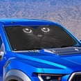 thumbnail image 4 of Xixirimido Windshield Sunshade for Car Foldable Front Window Cover Sun Shade Sun Visor Block UV Rays Universal Fit Automotive Accessories, Black Cat, 4 of 8