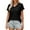 Black, variant on TODOZO T Shirts for Women Loose Fit Casual Lightweight Soft Basic Tees Womens Summer Tops Women Loose V Neck Short Sleeve Tops Casual Pure Color Lace Summer Shirts Blouse A L