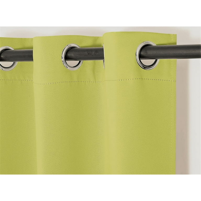 Sage Green Color 1 Panel Grommets Top Window Treatment Curtain Thermal Insulated Blackout Drape Blocking Sun Light Size 28 inch Wide x 36 inch Length