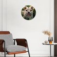 thumbnail image 2 of 12 Inch Wall Clock Battery Operated Silent Clock Decorative for Office, Kitchen, Outdoor, Living Room，Cute Dog Animal Pug Puppy Standing in Green Grass Bright Sunshine Multicolor, 2 of 4