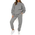 thumbnail image 2 of Gvmfive Women Tracksuit 2 Piece Set Long Sleeve Pullover Pants Sports Lounge Wear Casual Suit, 2 of 5