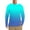 Blue, variant on Hoodies for Men Summer Sun Protection Breathable Gradient Long Sleeve Pullover Hoodies L