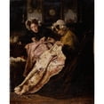 thumbnail image 3 of Alexander Hugo Bakker Korff 15x18 Black Modern Framed Museum Art Print Titled - The Seamstress (1880), 3 of 5