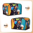 thumbnail image 3 of Rateoe Rainbow Bulldog Sunglasses Pattern Toaster Covers 2 Slice Wide Slot,Bread Machine Cover,Bread Dust Cover & Fingerprint Protection,Appliance Covers, 3 of 7