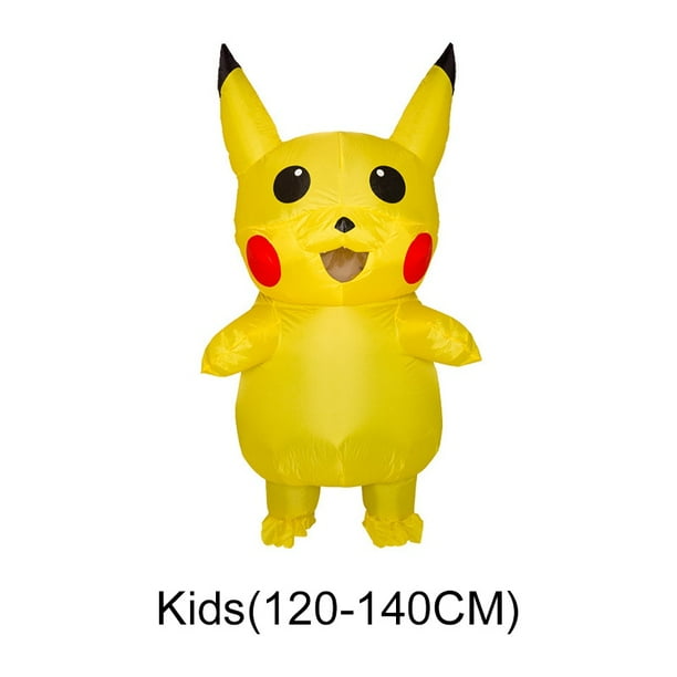 Mascota inflable amarilla Pica Anime Cosplay para adultos niños disfraz de dibujos animados divertido vestido de lujo Gao Jinjia unisex