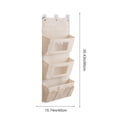 thumbnail image 3 of Fabric Hanging Over-the-Door Storage Organizer Bag with Multiple Pockets for Underwear, Socks, and Small Closet Items – Space-Saving Wardrobe Organizer for Dorms and Small Rooms, 3 of 6