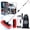 Red, variant on 65" Car Wash Brush with Long Handle, Flow-Thru Car Washing Brush with Hose Attachment, Scratch-Free Soft Bristles for RV, Truck, SUV, Boat & House Siding Cleaning, Aluminum Extension Pole|Grey