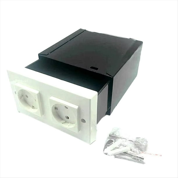 Caja Fuerte de Pared con Doble Enchufe Estándar de Imitación, Caja de Seguridad Secreta Oculta.