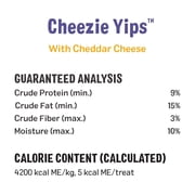 Three Dog Bakery Cheezie Yips Crunchy Cheese Cracker Dog Treats, 9 oz
