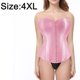 thumbnail image 2 of Corsé hasta cintura deshuesada Cincher Bustier Top Túnica sexy con botones delanteros - Rosa, 2 of 5