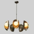 thumbnail image 2 of Stilnovo Style Seven Globe Sputnik Brass Chandelier Pendant Light Fixture, 2 of 5