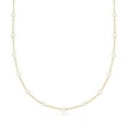 thumbnail image 3 of Pure Collection by Ross-Simons 3-3.5mm Cultured Pearl Station Necklace in 14kt Yellow Gold, Women's, Adult, 3 of 6