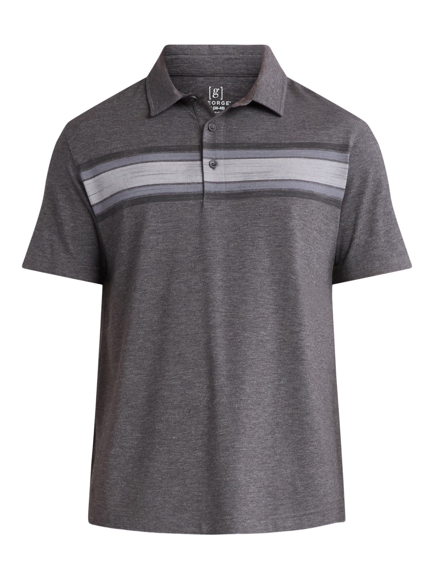 George Men's & Big Men's Poly Polo with Short Sleeves, Sizes S-3XL