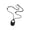 Black, variant on Trendy Adjustable Leather Rope Necklace Modern Kirsite Circles Pendant Casual To Formal Outfit Accessory