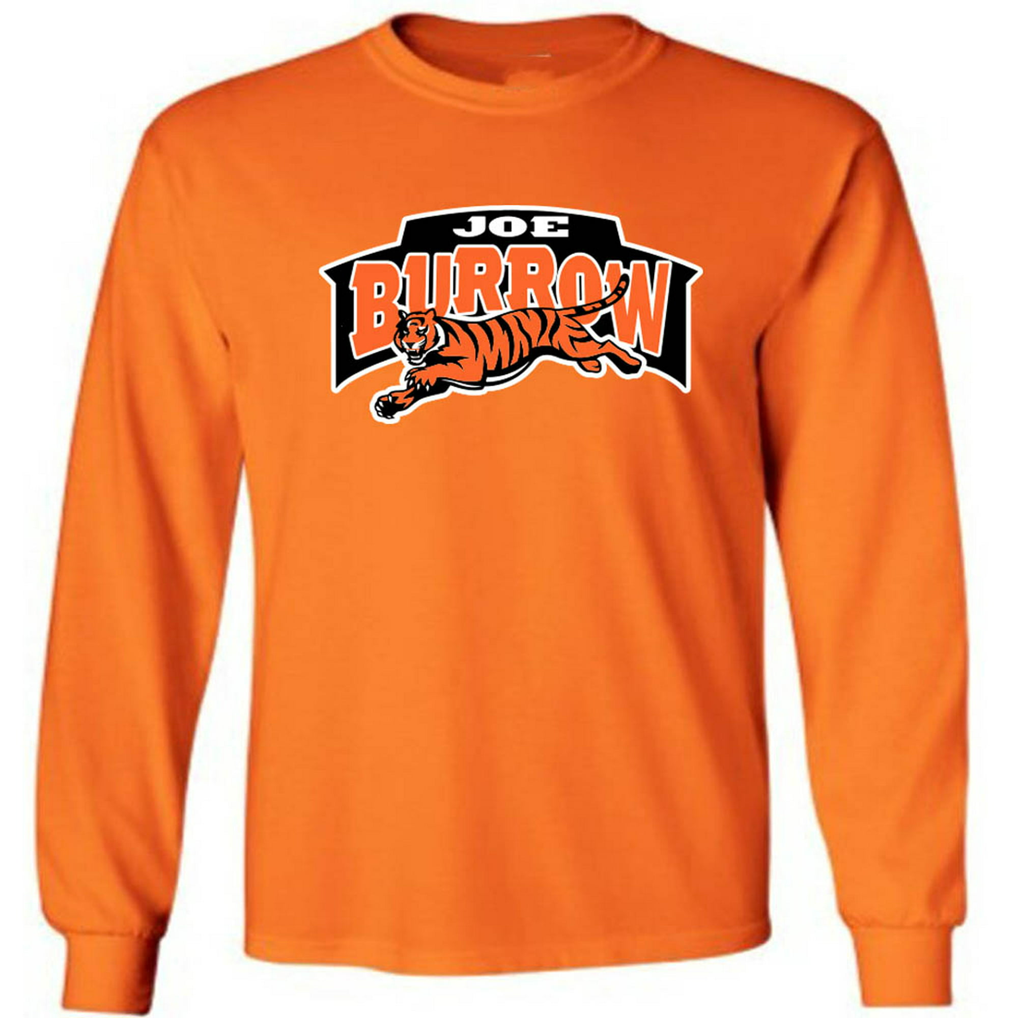Shedd Shirts Long Sleeve Orange Bengals Joe Burrow Logo T-Shirt Youth, Boy's, Size: YS(6-8)
