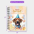 thumbnail image 5 of Watercolor Rhodesian Ridgeback Happy Birthday Celebration Balloons Gift Party Spiral Bound Journal Ridgebacks Dog Lover Gifts 5x7in Spiral Notebook - 00028, 5 of 5