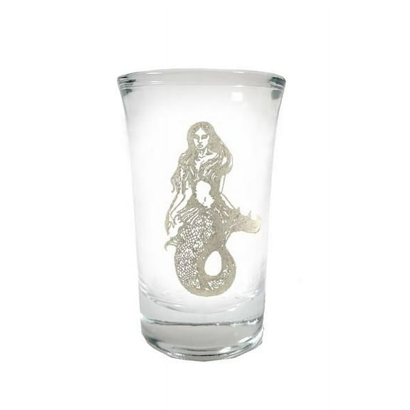 Lyoncraft SHME01 1.5 oz Mermaid Engraved Shot Glass