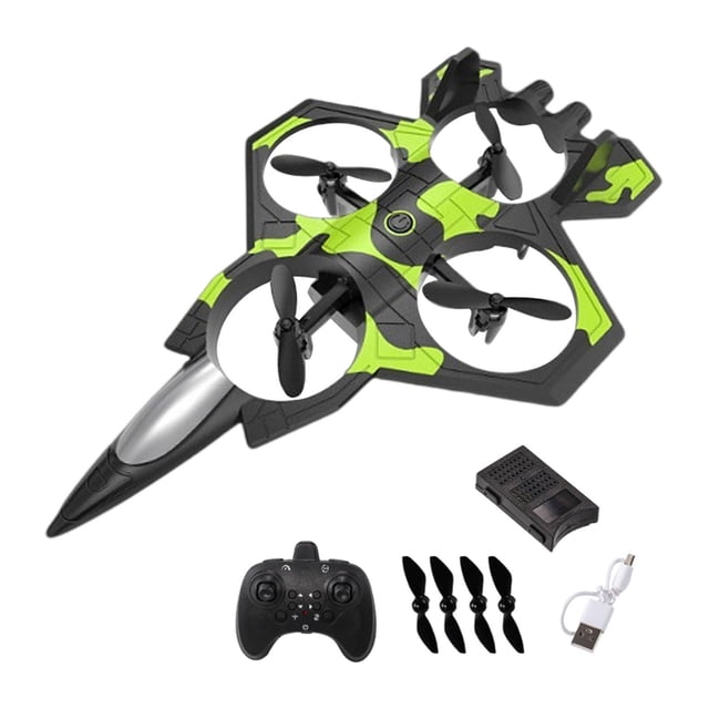 Avión RC, helicóptero de control remoto, modelo de avión de combate para niños y adolescentes. Negro