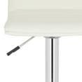 thumbnail image 5 of SAFAVIEH Arissa 29.9" Contemporary Swivel Bar Stool, White, 5 of 6