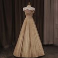 thumbnail image 2 of Women's High End Champagne Color Annual Meeting Evening Dress, 2 of 6