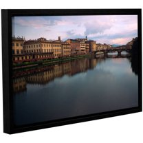 ArtWall Kathy Yates "Florence Memories" Gallery-Wrapped Floater-Framed Canvas