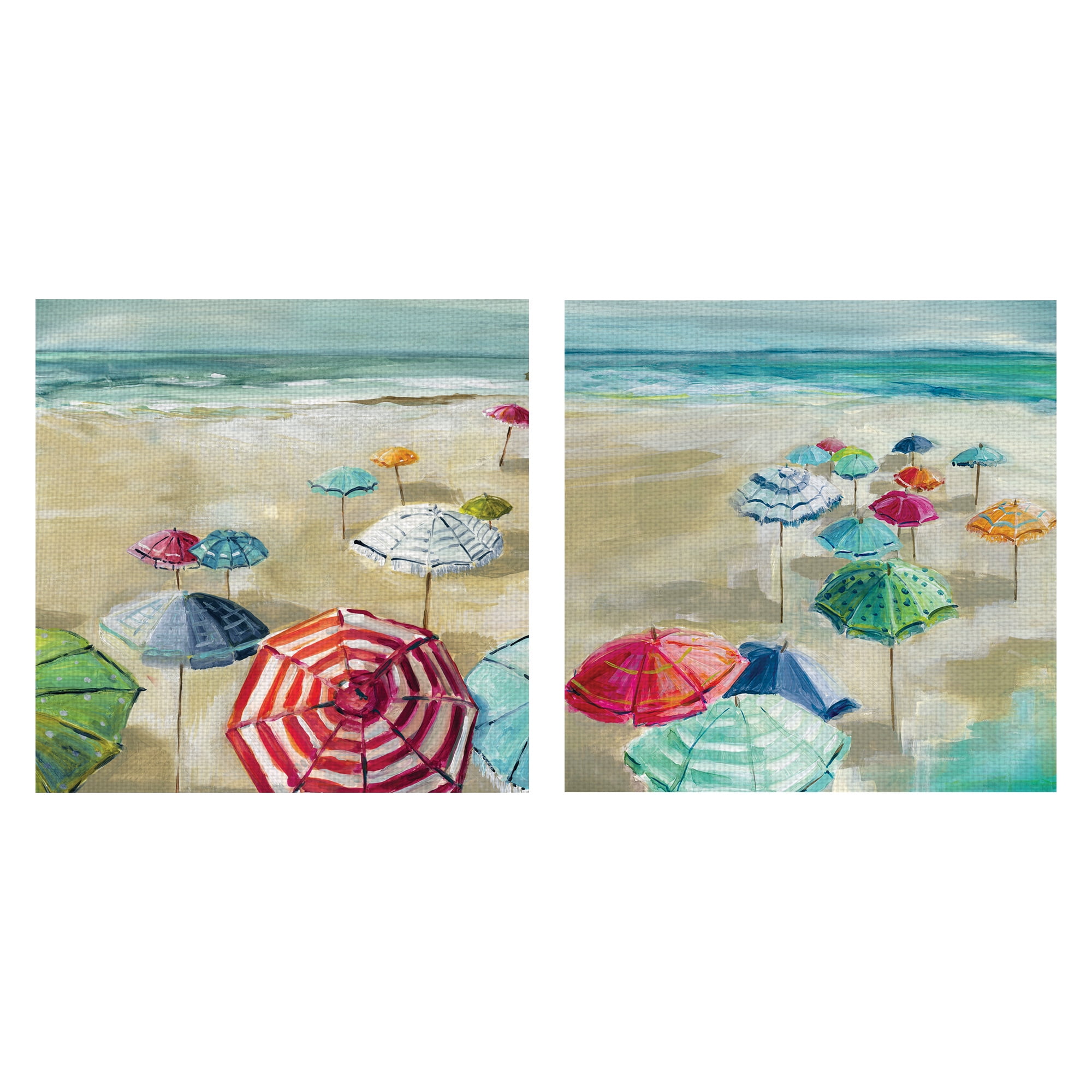 Masterpiece Art Gallery Making Shade I, II by Carol Robinson Beach Coastal Canvas Art Print Set