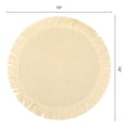 thumbnail image 6 of Rustic Placemats Set of 6 Woven Placemats for Dining Table Decor Round Kitchen Table Mat Wipe Clean Beige 15inch, 6 of 6